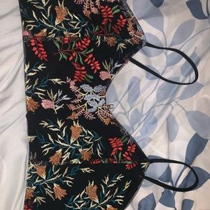 Embroidered crop cami!